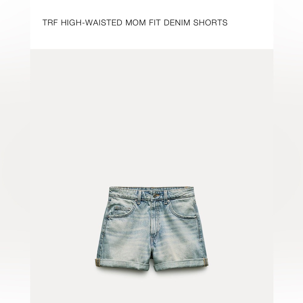 High waisted, mom fit denim shorts
